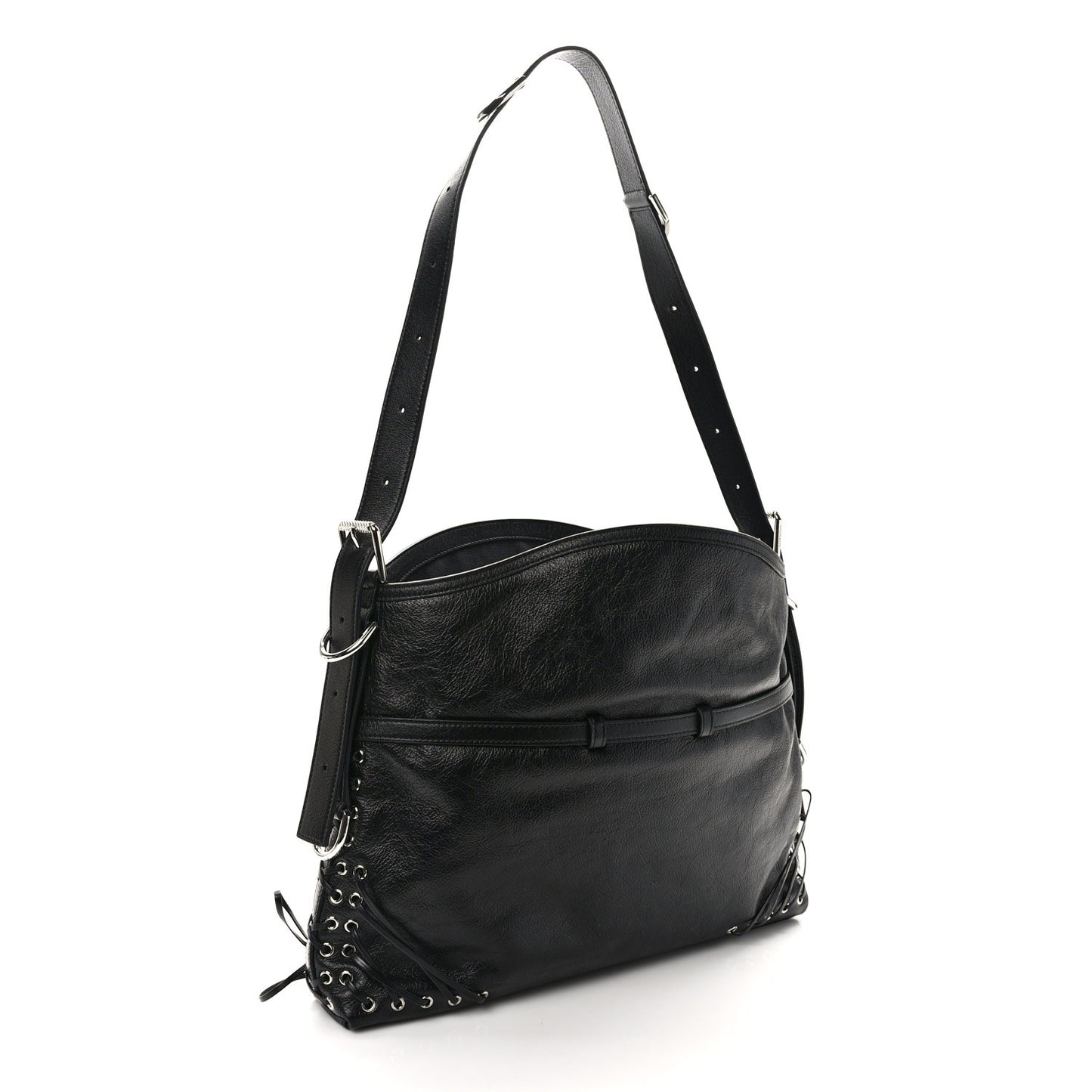 Calfskin Medium Voyou Bag Black