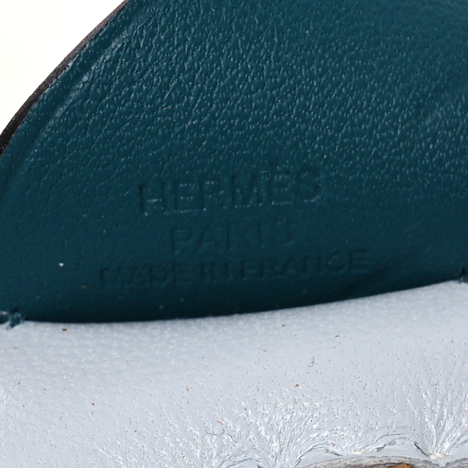 Hermes Milo Lambskin Grigri Rodeo Pegase Horse Bag Charm Bleu Brume Sesame Vert Bosphore 3 of 5