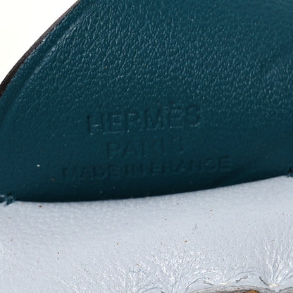 Hermes Milo Lambskin Grigri Rodeo Pegase Horse Bag Charm Bleu Brume Sesame Vert Bosphore 3 of 5