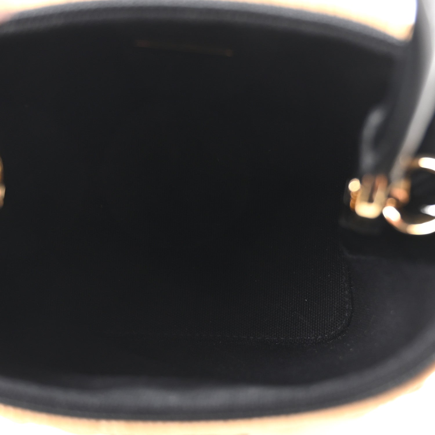 Prada Wicker Canvas Panier Bucket Bag Naturale Black 4 of 8