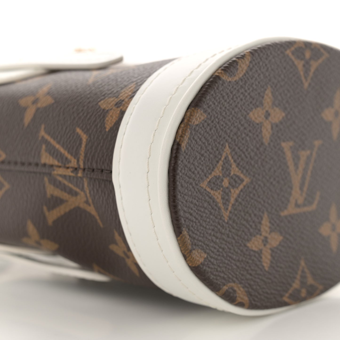 Monogram LV Match Nano Bucket Bag White