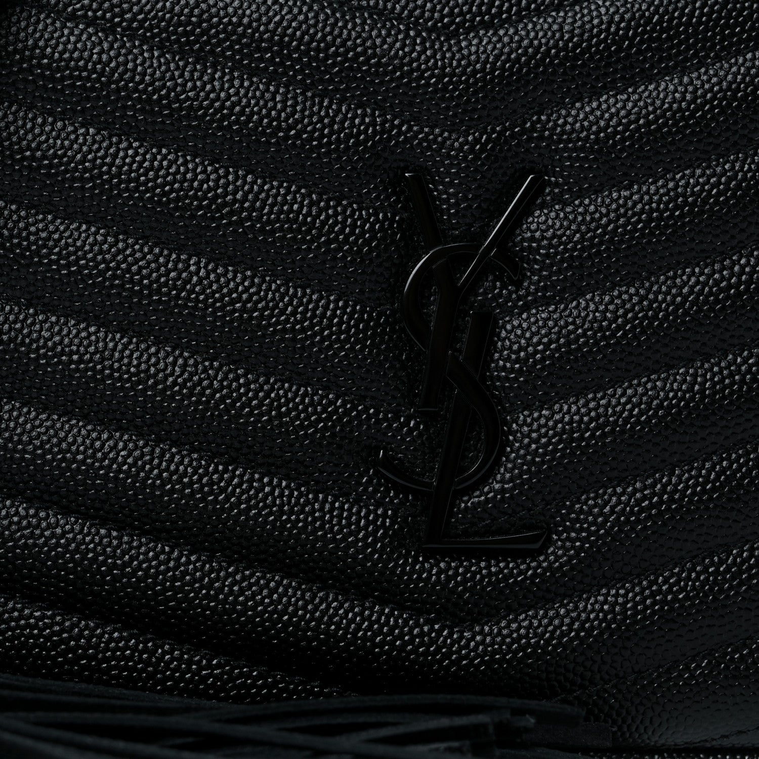 Saint Laurent Grain De Poudre Matelasse Monogram Mini Lou Camera Bag Black 7 of 9