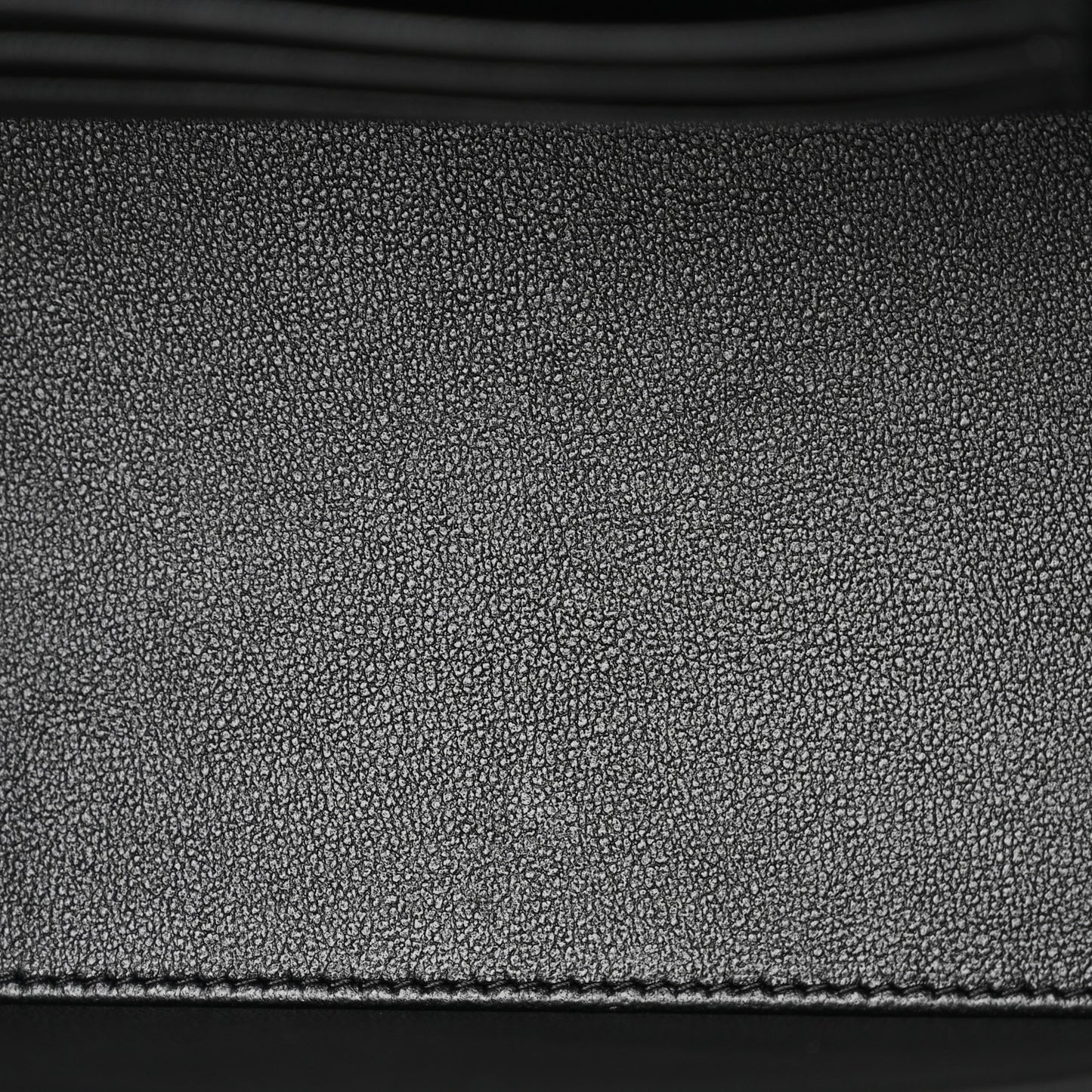 Lambskin Quilted Small Top Handle Vanity Case With Chain So Black