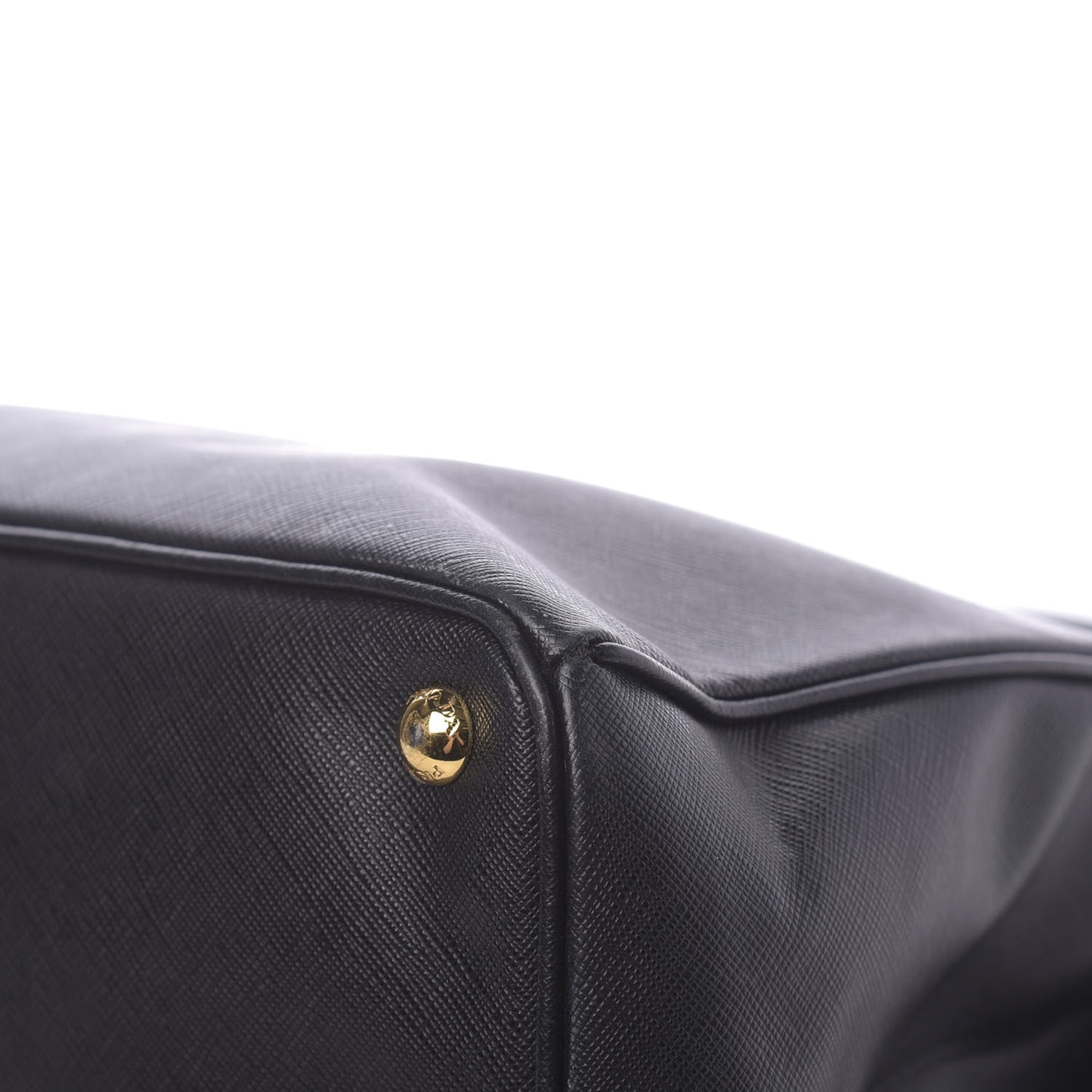 Saffiano Large Galleria Double Zip Tote Black