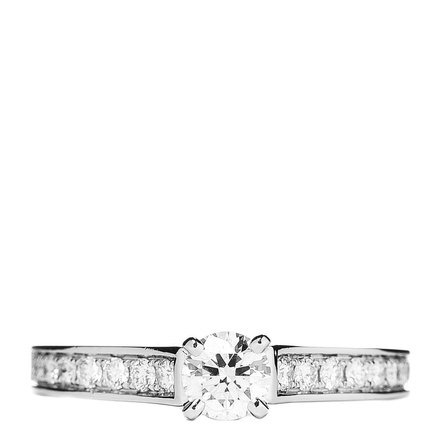 Platinum Diamond .30ct 1895 Solitaire Engagement Ring 50 5.25