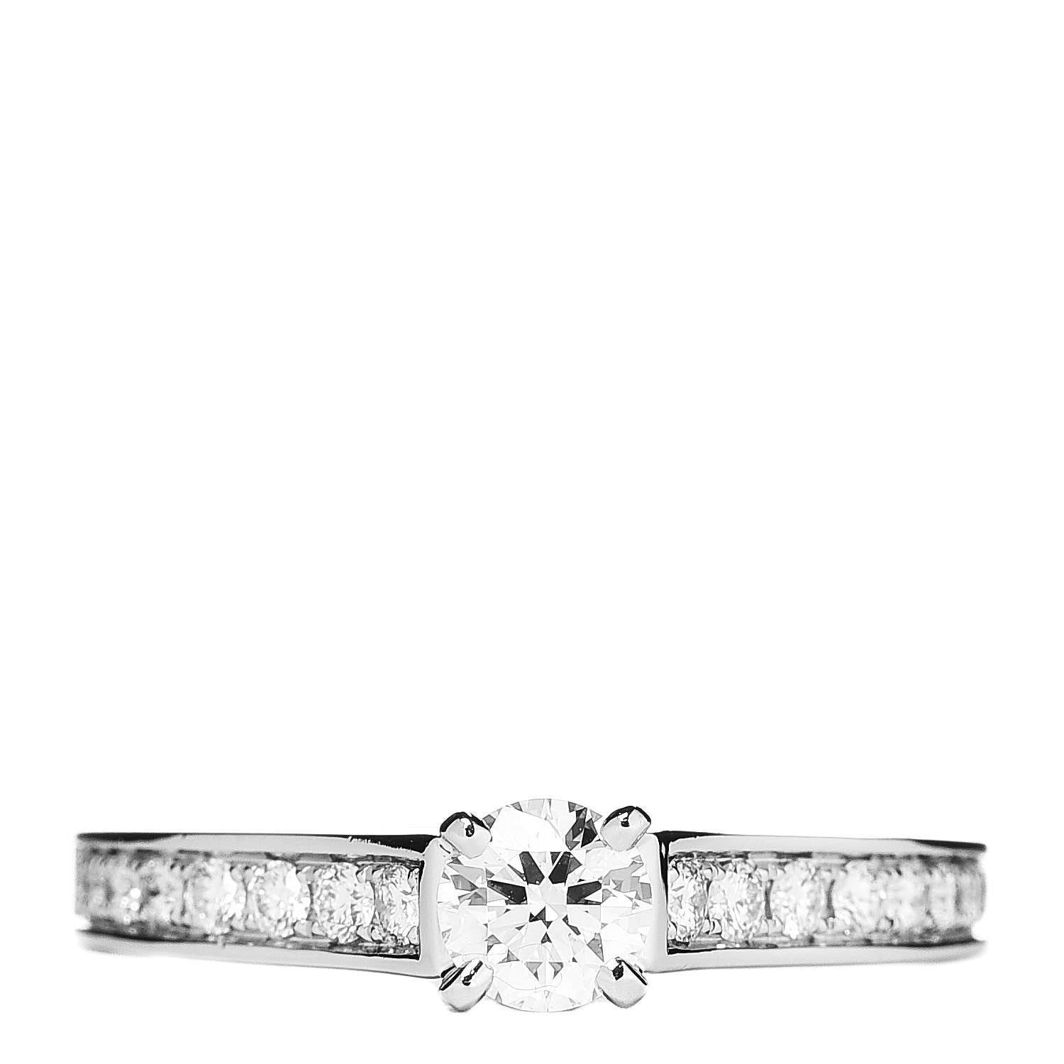 Cartier Platinum Diamond .30ct 1895 Solitaire Engagement Ring 50 5.25 1 of 8