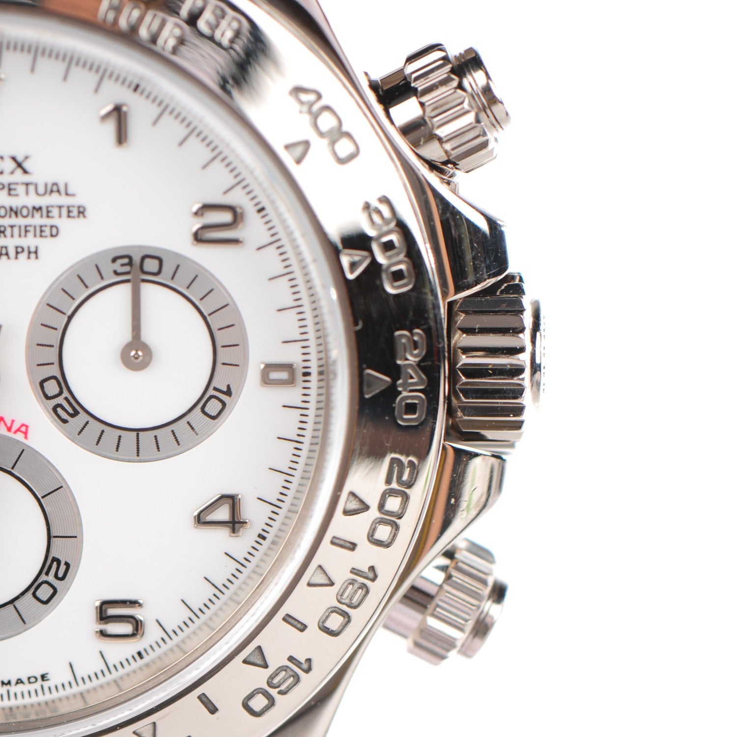 Rolex 18K White Gold Alligator 40mm Oyster Perpetual Daytona Cosmograph Watch White 116519 8 of 11