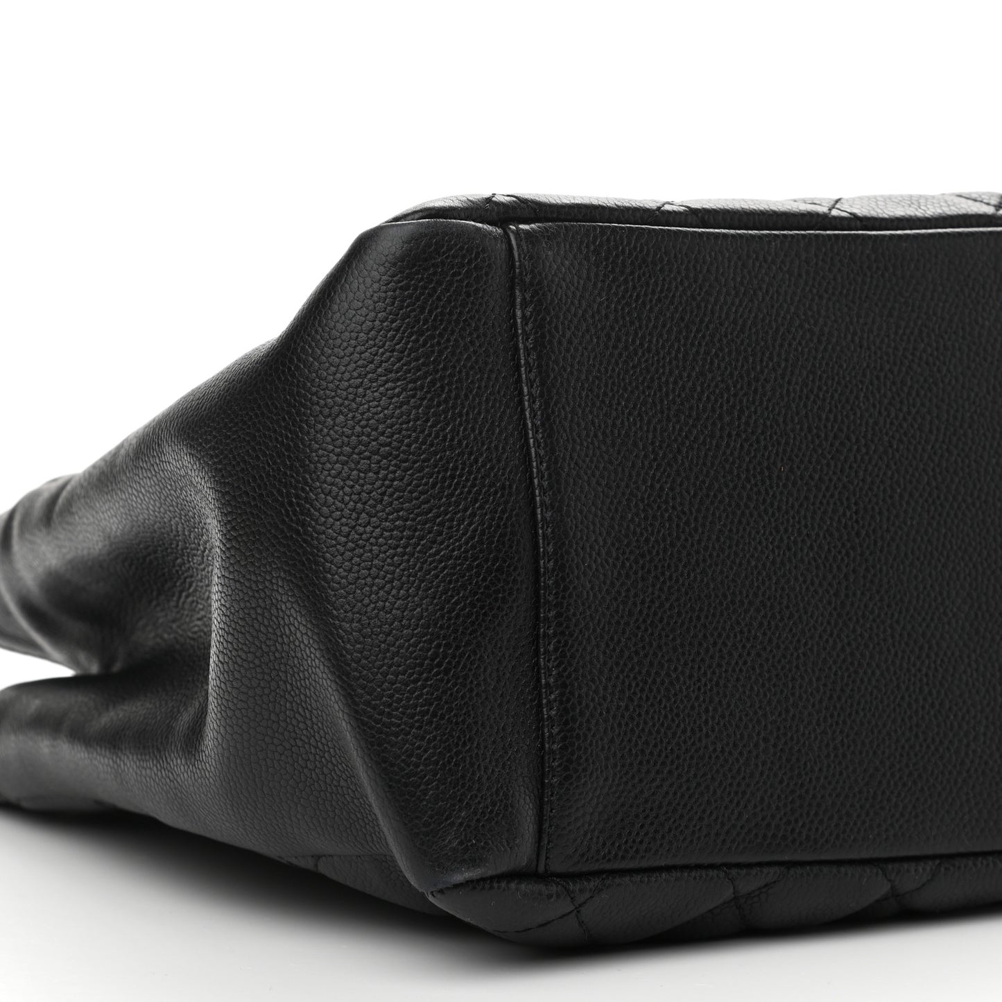 Caviar Quilted Grand Shopping Tote GST Black