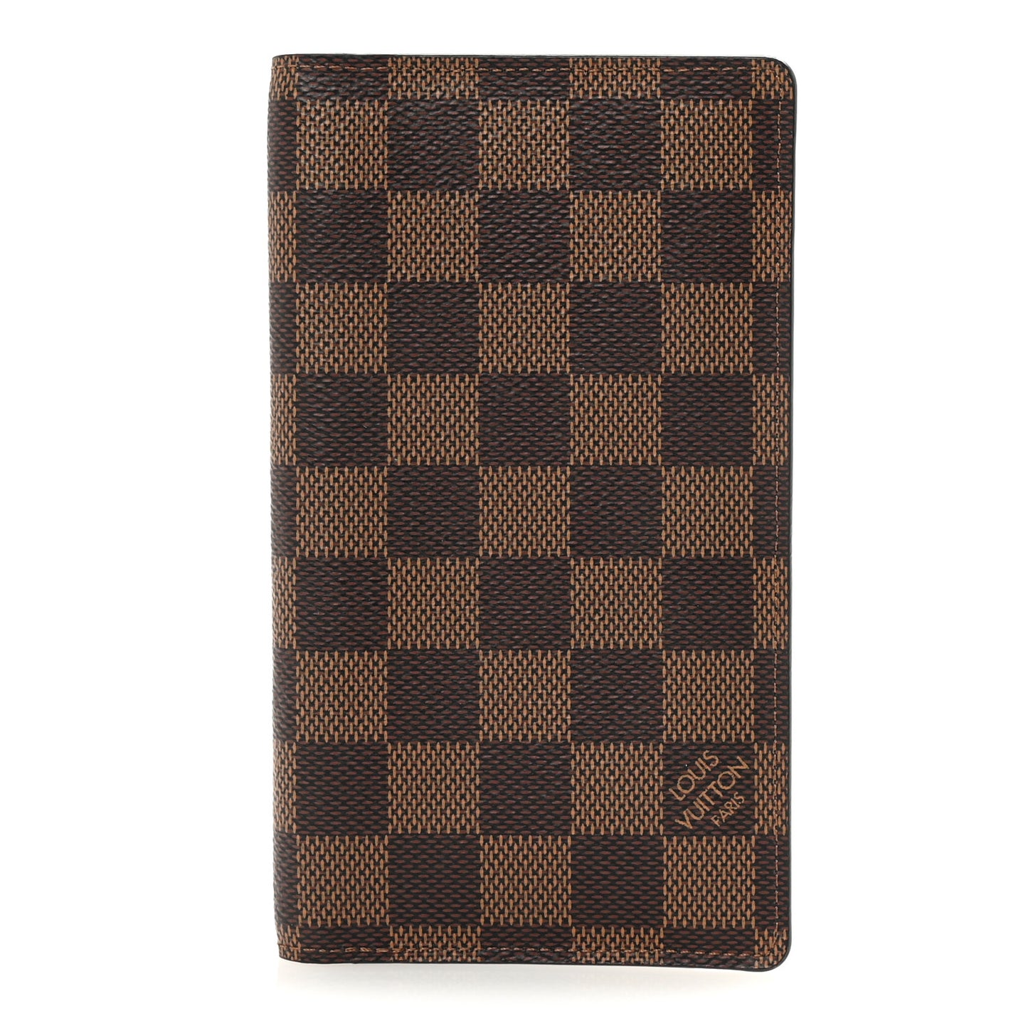 Damier Ebene Checkbook Cover Wallet