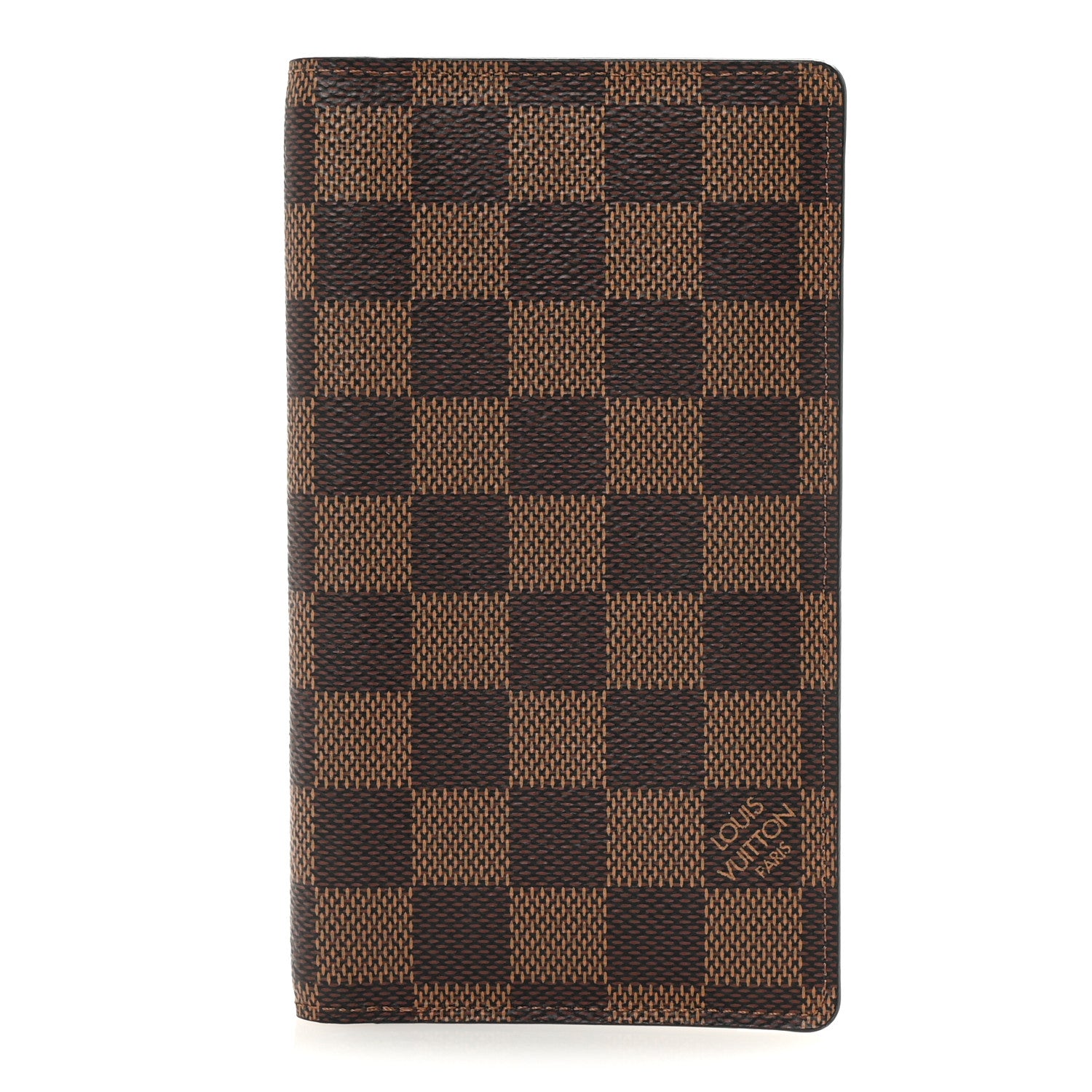 Louis Vuitton Damier Ebene Checkbook Cover Wallet 1 of 6