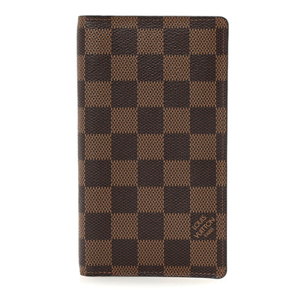 Louis Vuitton Damier Ebene Checkbook Cover Wallet 1 of 6