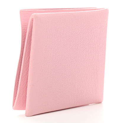 Hermes Chevre Mysore Zulu Coin Purse Rose Sakura 3 of 8
