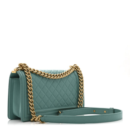 Chanel Lambskin Quilted Medium Boy Flap Green 3 of 11