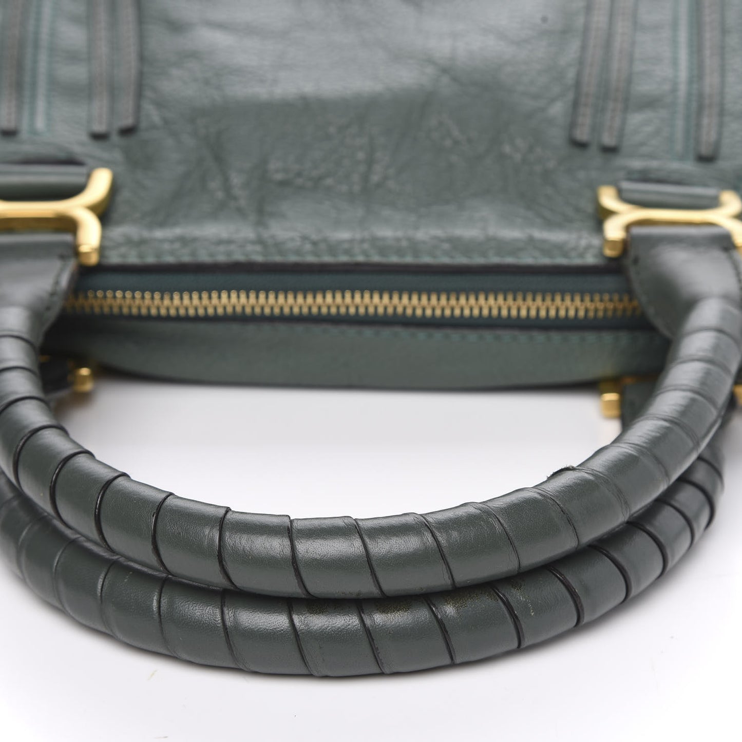 Calfskin Medium Marcie Satchel Eucalyptus