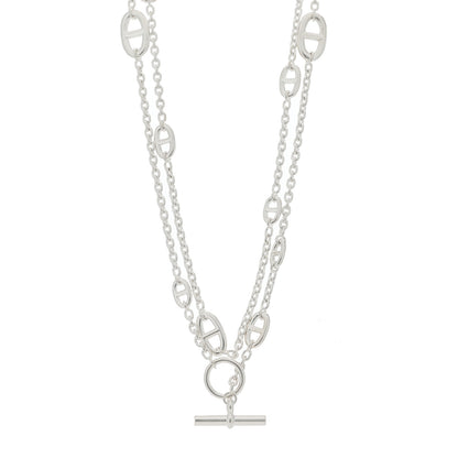 Hermes Sterling Silver Farandole Necklace 120 1 of 3