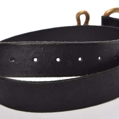 Gucci Calfskin Snake Belt 95 38 Black 5 of 9