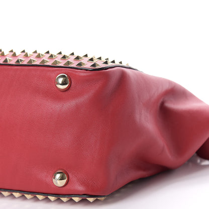Valentino Garavani Vitello Medium Rockstud All Over Tote Rosso Valentino 7 of 16