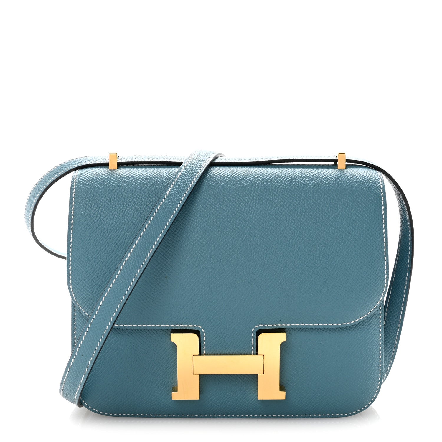 Hermes Epsom Constance 18 New Blue Jean 1 of 11