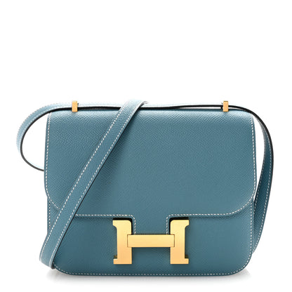 Hermes Epsom Constance 18 New Blue Jean 1 of 11