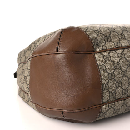 Gucci GG Supreme Monogram Margaux Calfskin Medium Nice Hobo Beige Ebony Acero 8 of 12