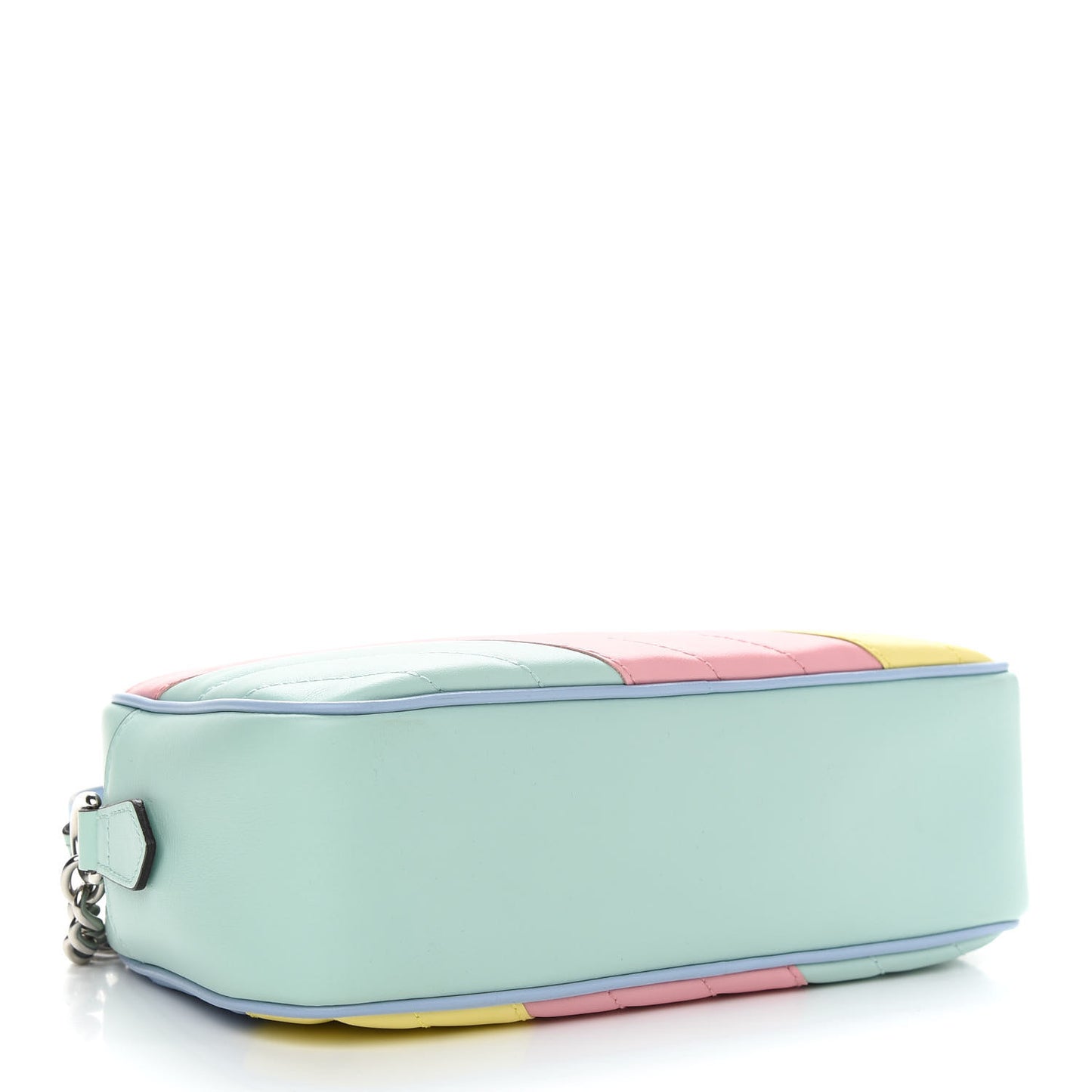Calfskin Matelasse Diagonal Small GG Marmont Chain Shoulder Bag Multicolor Pastel