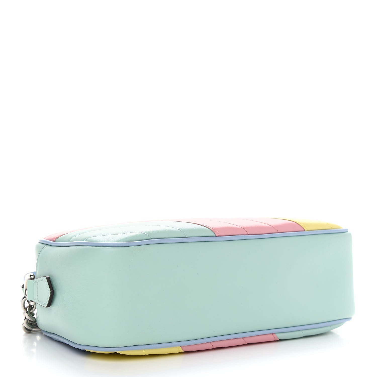 Gucci Calfskin Matelasse Diagonal Small GG Marmont Chain Shoulder Bag Multicolor Pastel 4 of 9