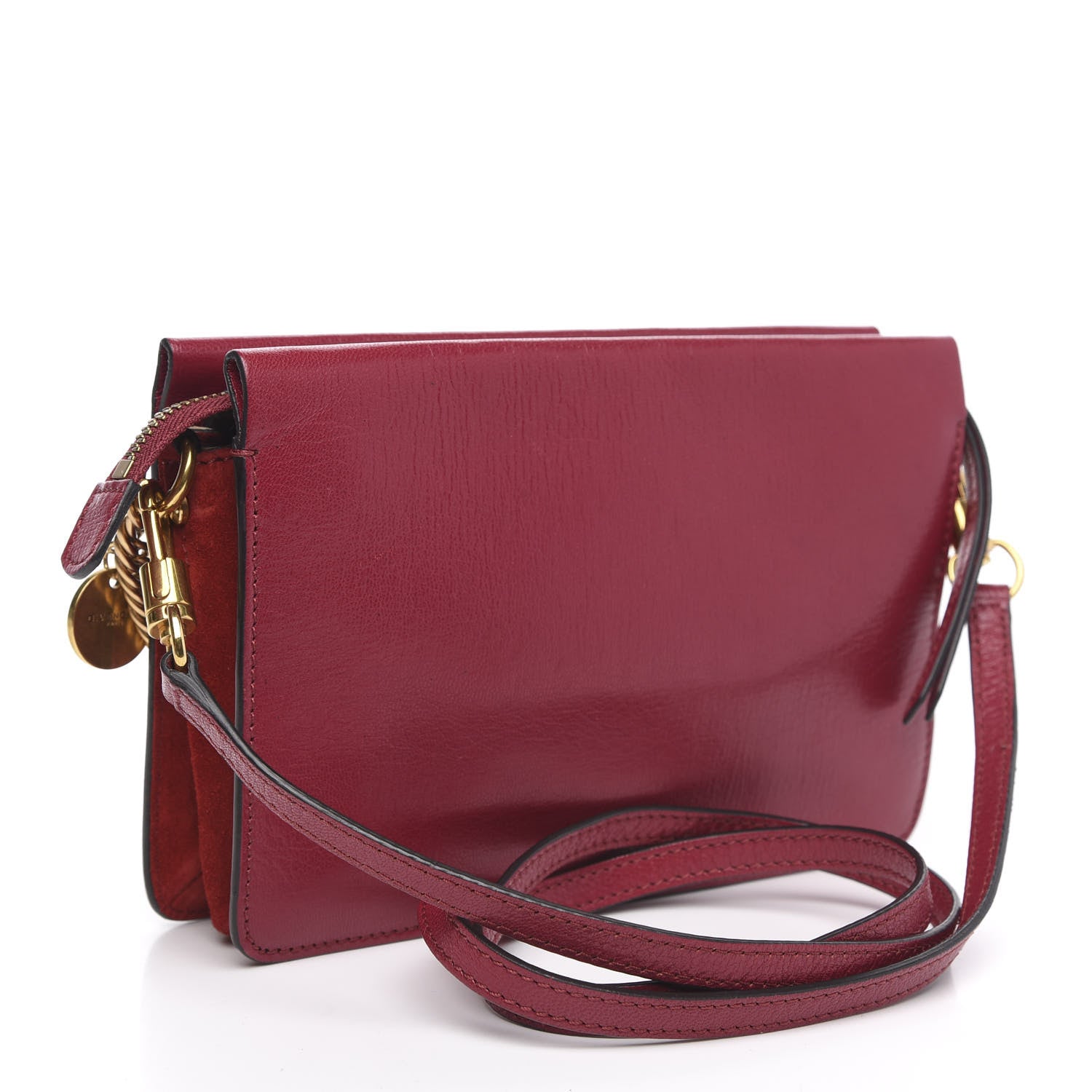 Givenchy Goatskin Suede Cross 3 Crossbody Bag Fig Pink Cherry 3 of 10