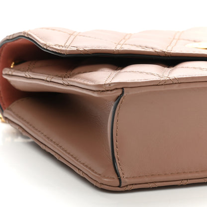 Mulberry Smooth Calfskin Quilted Small Darley Shoulder Bag Dark Blush 8 of 9