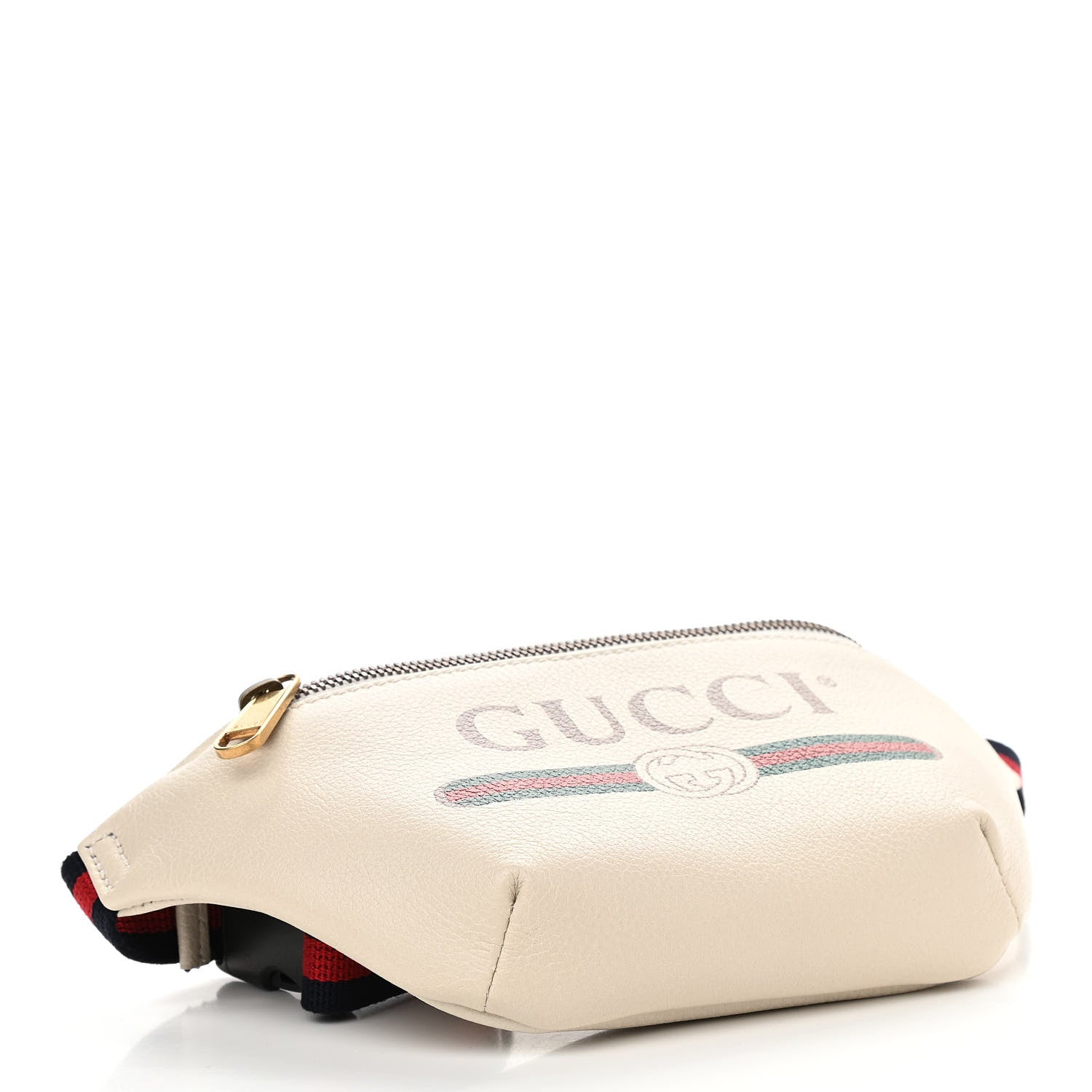 Gucci Grained Calfskin Small Logo Belt Bag White 4 of 11