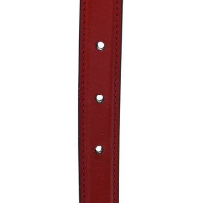 Gucci Plutone Calfskin Gucci Buckle 20mm Thin Belt 65 26 Rosso 5 of 6