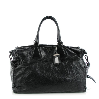 Prada Nappa Antique Satchel Nero Black 1 of 8