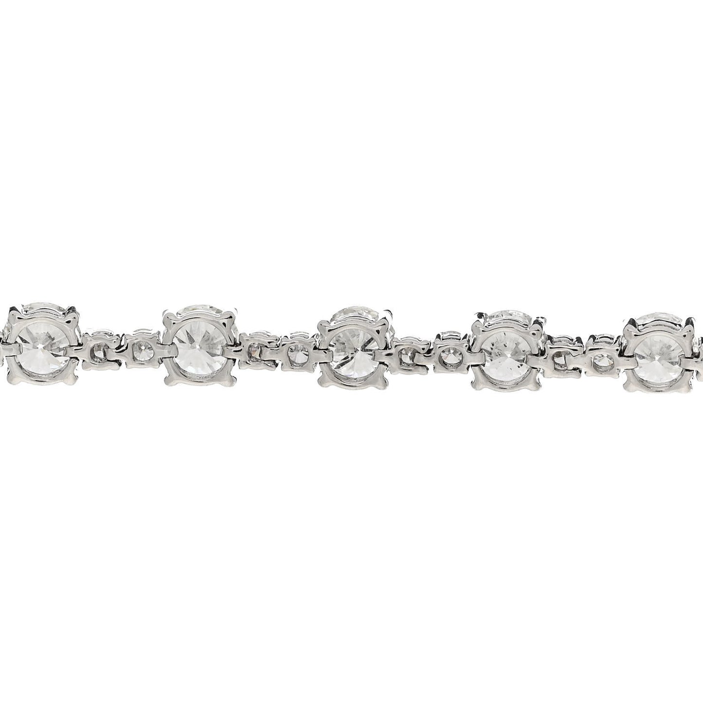 18K White Gold Diamond 11.36ctw Tennis Bracelet M