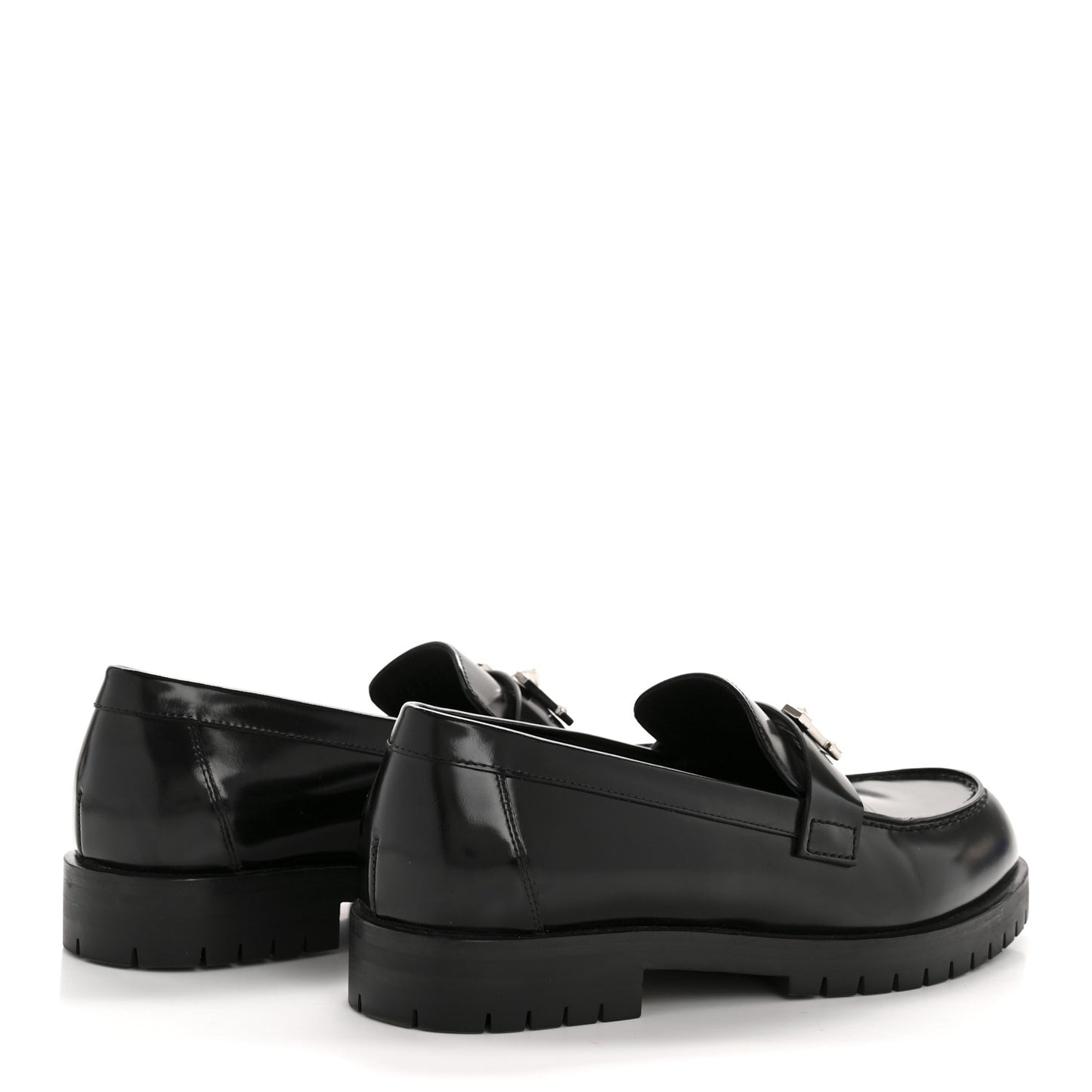 Calfskin Womens Faubourg Loafers 37 Black