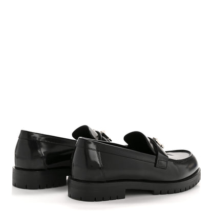 Hermes Calfskin Womens Faubourg Loafers 37 Black 5 of 10