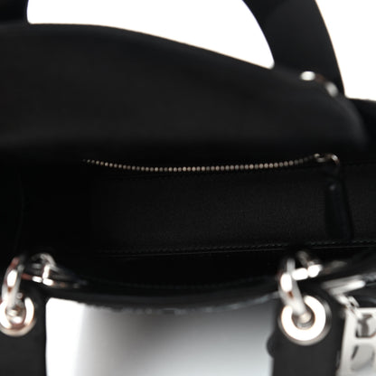 Christian Dior Satin Crystal Cannage Mini Lady Dior Black 4 of 5