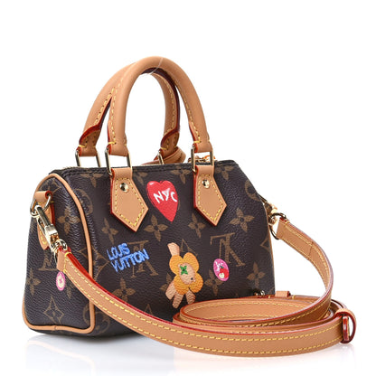 Louis Vuitton Monogram 57th Street NYC Nano Speedy Yellow Cab 3 of 10