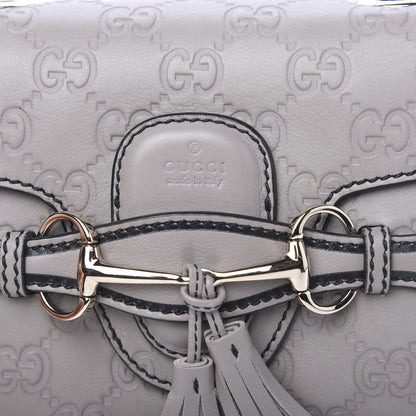 Gucci Guccissima Mini Emily Chain Shoulder Bag Storm Grey 9 of 9