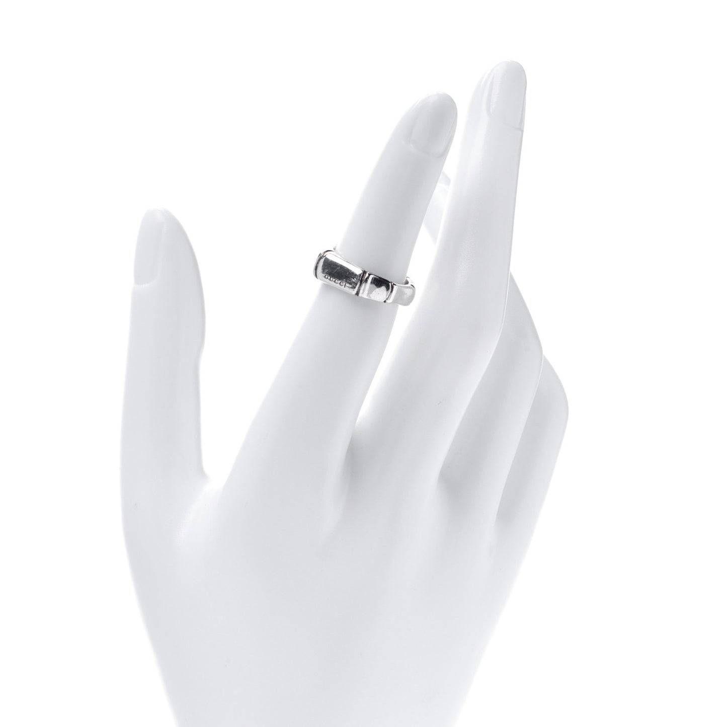 Sterling Silver Bamboo Band Ring 49 4.75