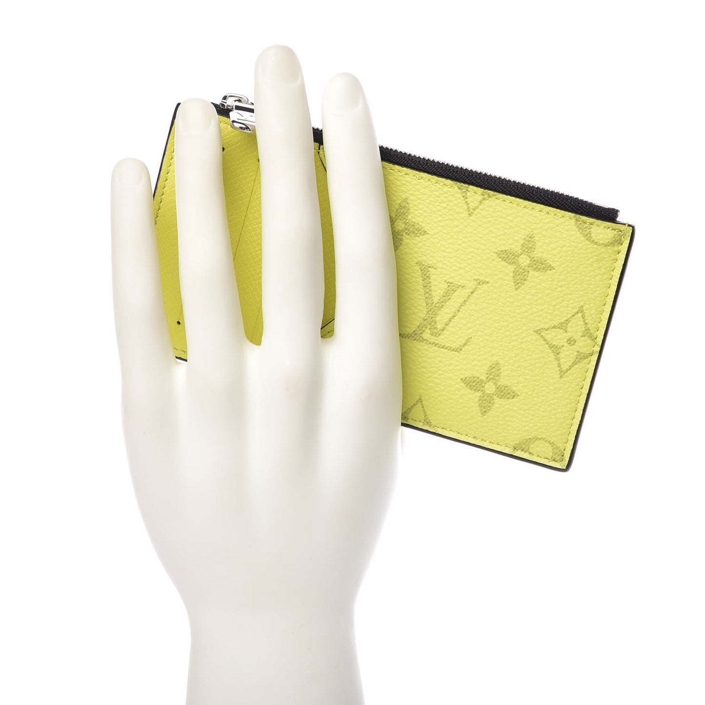 Monogram Taiga Coin Card Holder Yellow