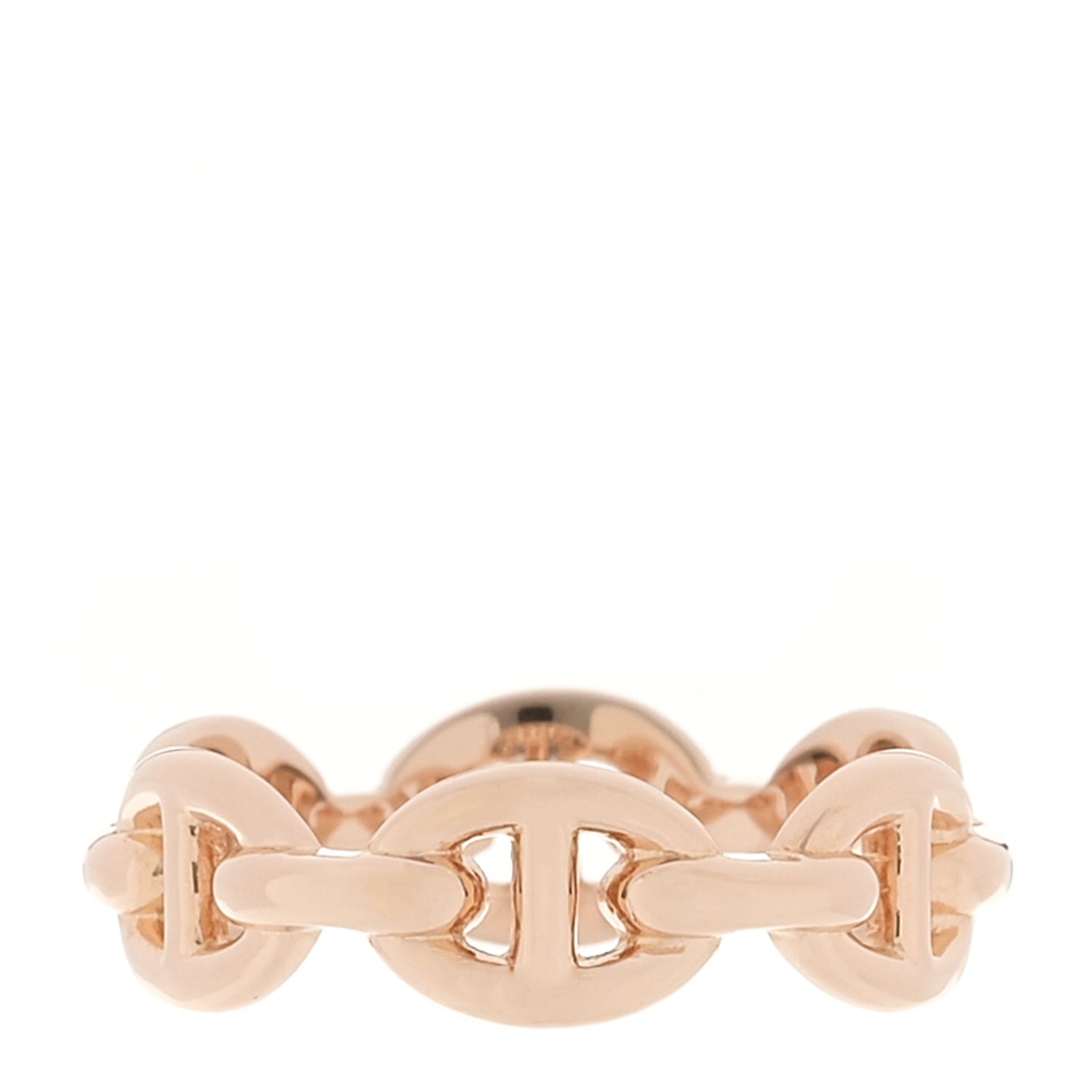 18K Rose Gold PM Chaine d'Ancre Enchainee Ring 51 5.75
