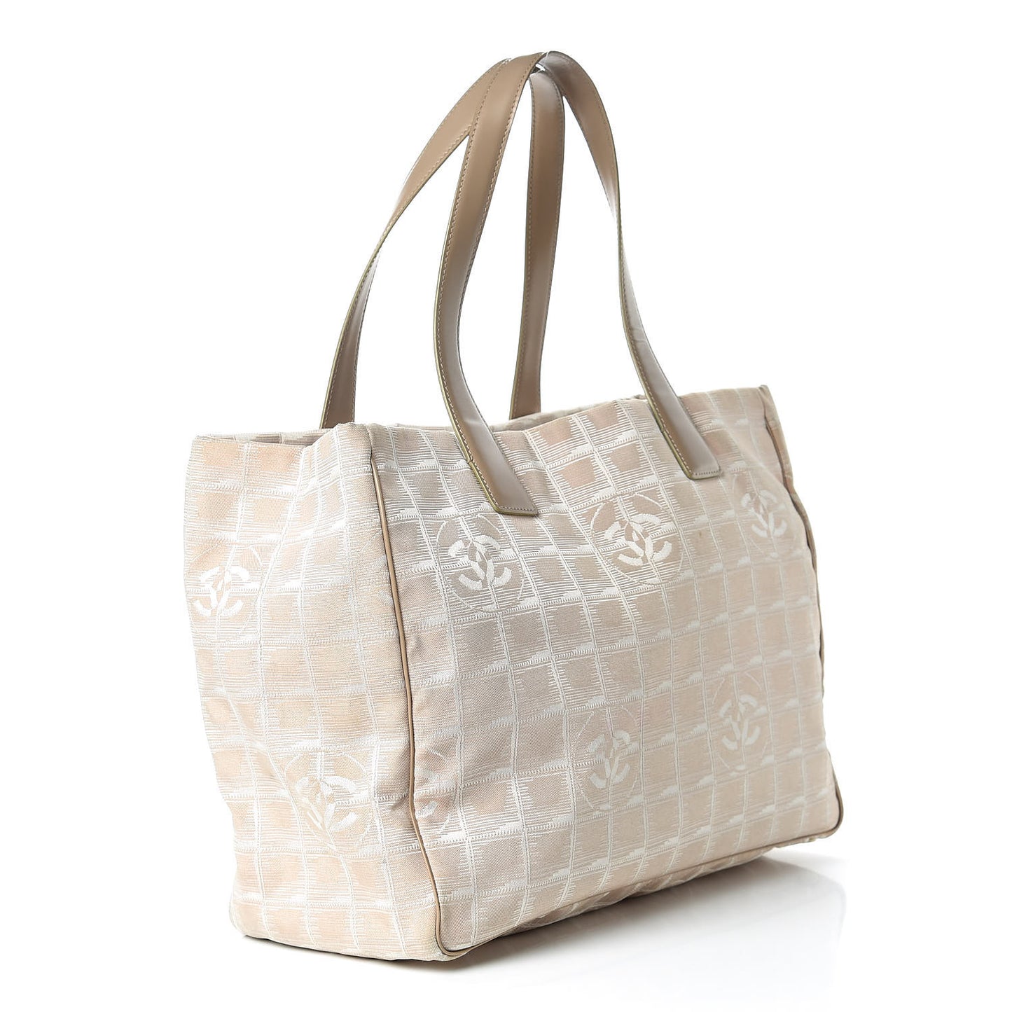 Nylon Medium Travel Tote Beige