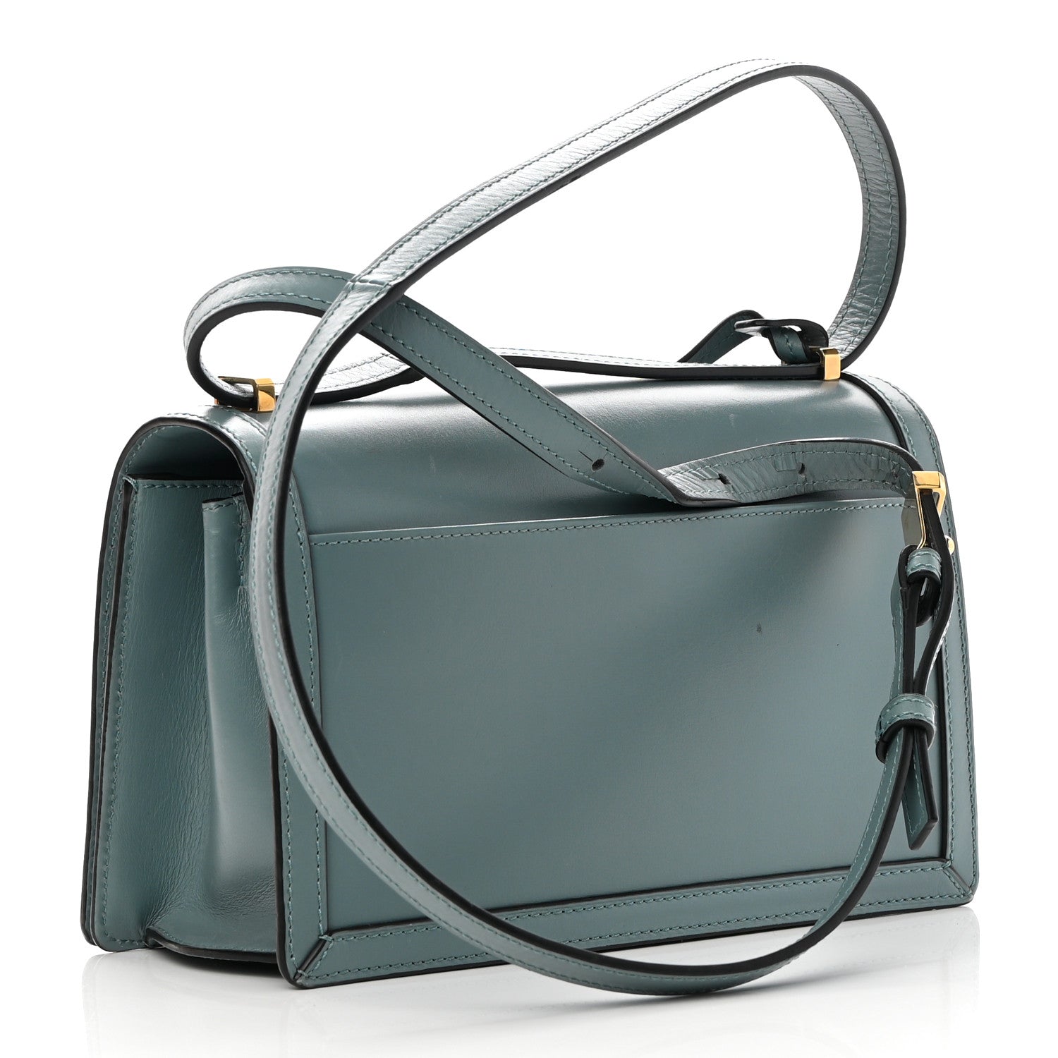 Loewe Calfskin Small Barcelona Shoulder Bag Stone Blue 3 of 21