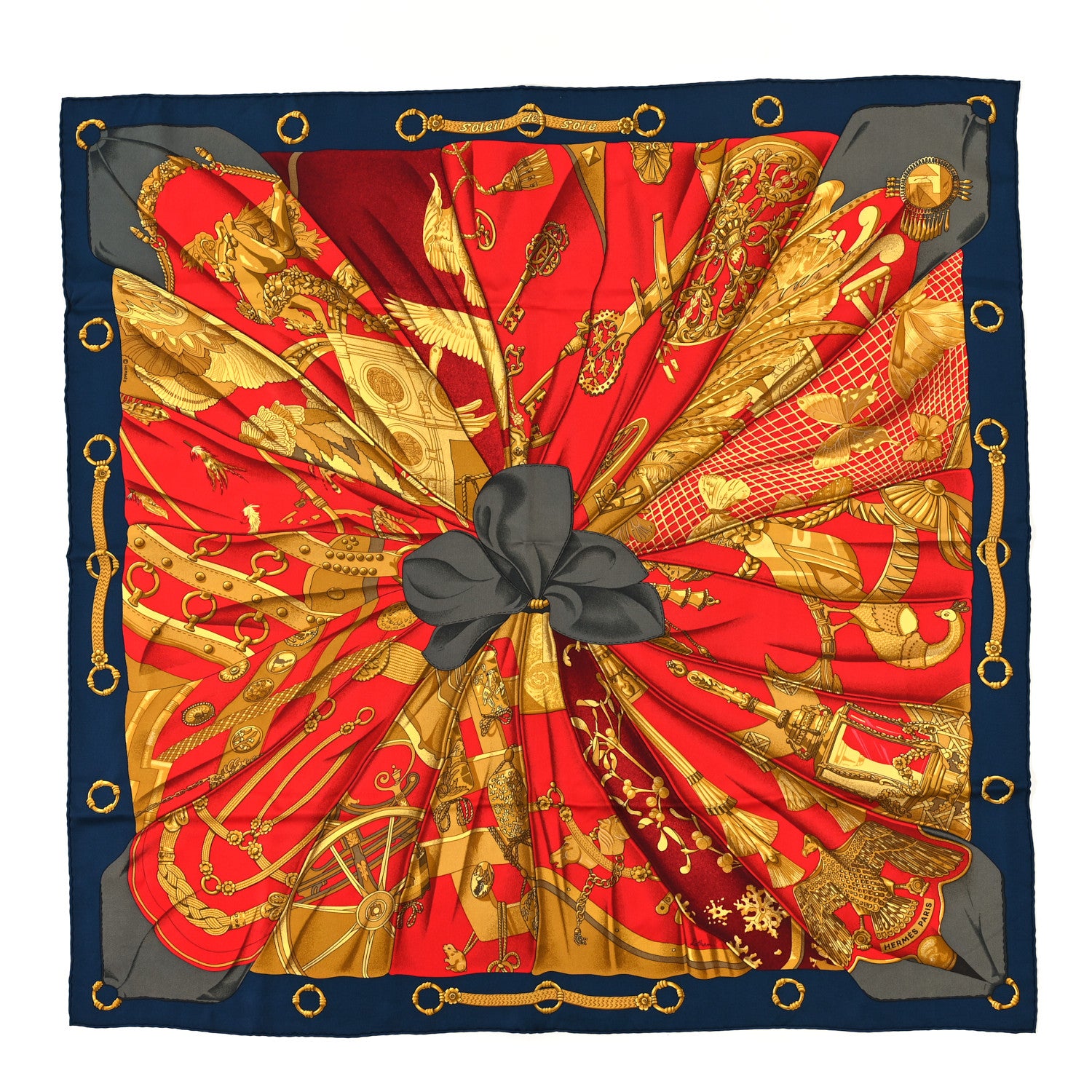 Hermes Silk Soleil De Soie Scarf 90 1 of 4