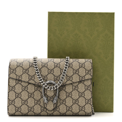 Gucci GG Supreme Monogram Mini Dionysus Chain Wallet Beige Taupe 13 of 13