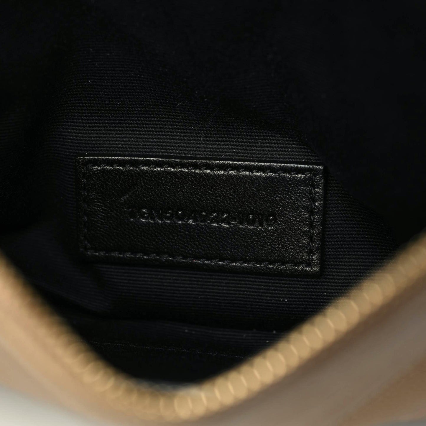 Grain De Poudre Chevron Monogram Bill Pouch Dune