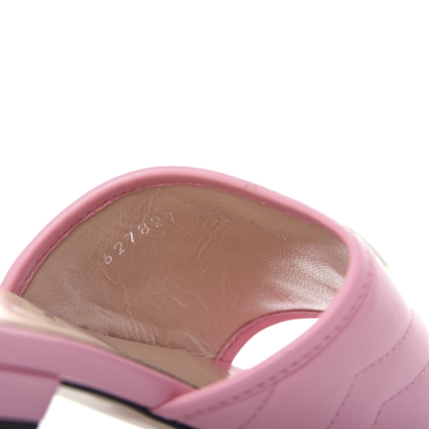 Gucci Nappa Matelasse GG Marmont Flat Slide Sandals 35.5 Wild Rose 10 of 11
