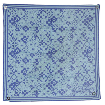 Louis Vuitton Cotton Cosmic Blossom Bandana Blue 2 of 6
