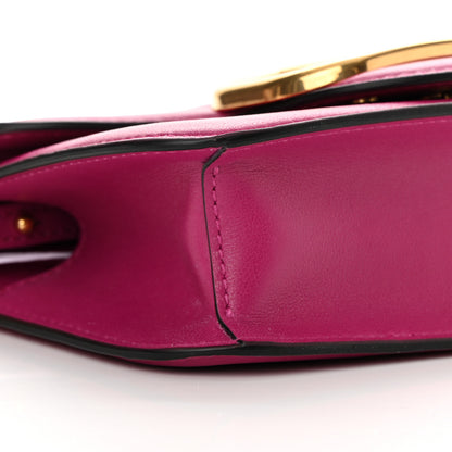 Valentino Garavani Calfskin Vlogo Small Loco Shoulder Bag Rose Violet 9 of 11