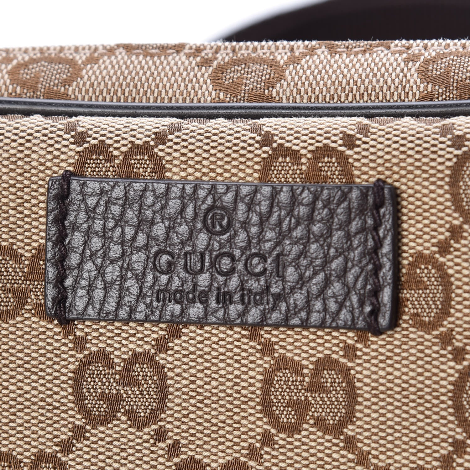 Gucci Monogram Belt Bag Dark Brown 10 of 11