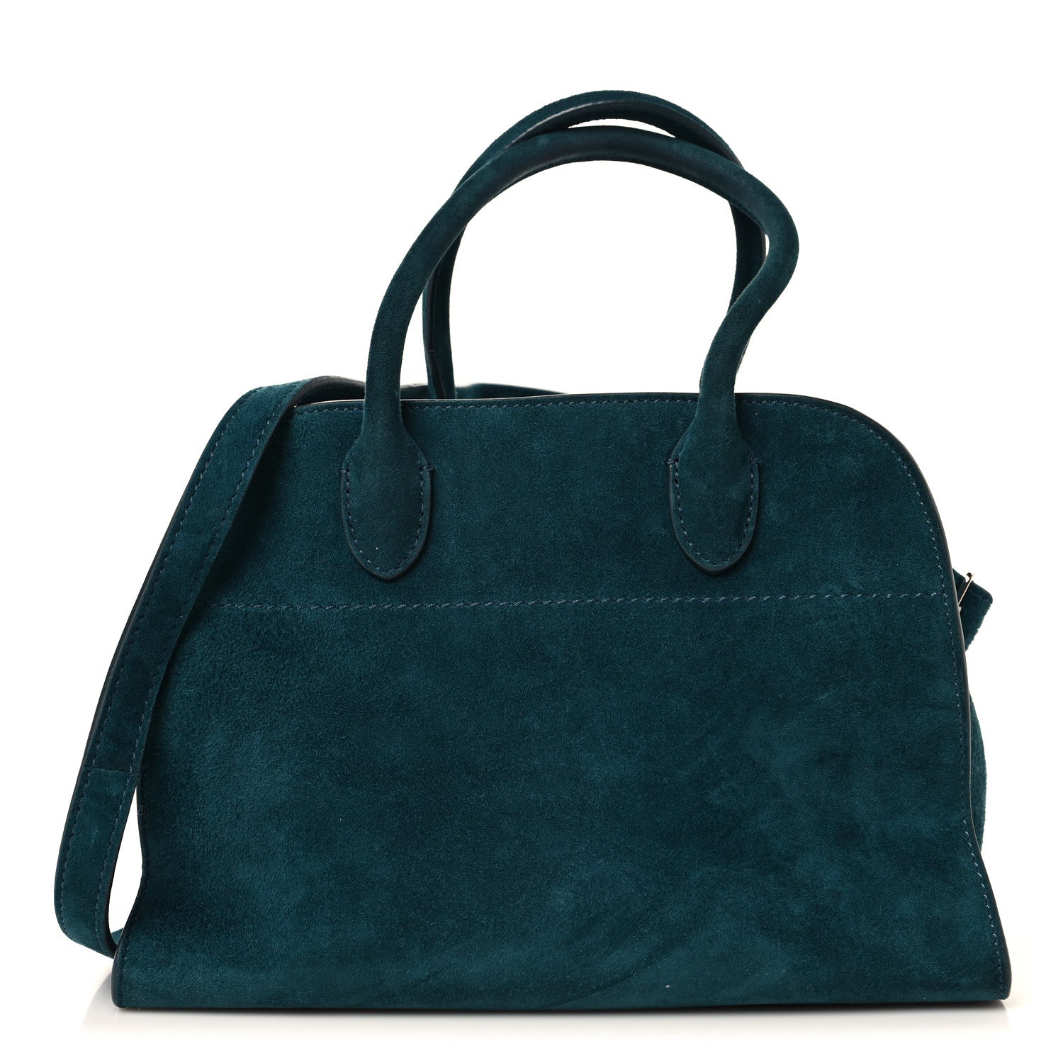 The Row Suede Soft Margaux 10 Bag Teal Green 1 of 11